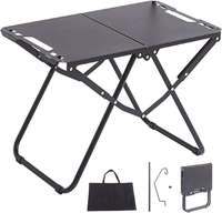 Table tactique multifonctionnelle moderne en acier inoxydable pliable en une seconde, portable et extensible pour le camping