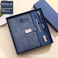 Ensemble de carnets personnalisés pour l'école et le bureau, reliure collée, couverture en cuir PU, bloc-notes, cadeau pour les étudiants et les professionnels