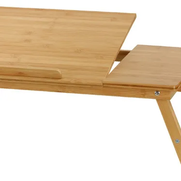 カスタム竹モダンホットセールrmax木製調節可能ラップトップベッドテーブル