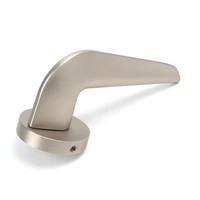 Poignée de porte fendue en alliage de zinc argenté de haute qualité pour porte en bois, ensemble de serrures de chambre, accessoires de quincaillerie – Vente en gros