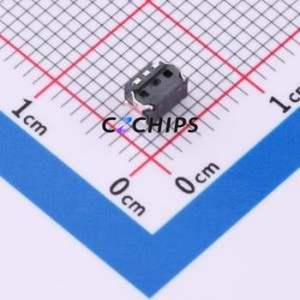 HX TS35CB 100gf Tactile Switch SMD-3P,4.5x2.6mm Switch Single Pole Single Throw Round Button 1N Horizontal Mount - Product Image 2