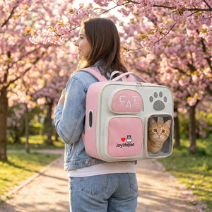 Özel baskılı Logo evcil hayvan sırt çantası moda kedi ve köpek çekiş halat taşıma özelliği ile katlanabilir omuz Crossbody çanta - Product Image 6