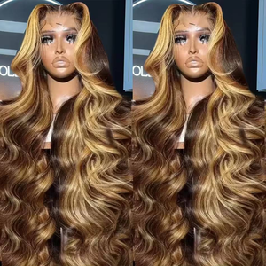 Magnifique Perruque Body Wave P427, Densité 250%, Cheveux Humains 100% Non Traités, Perruque Frontale en Dentelle Transparente 13*4 - Product Image 2