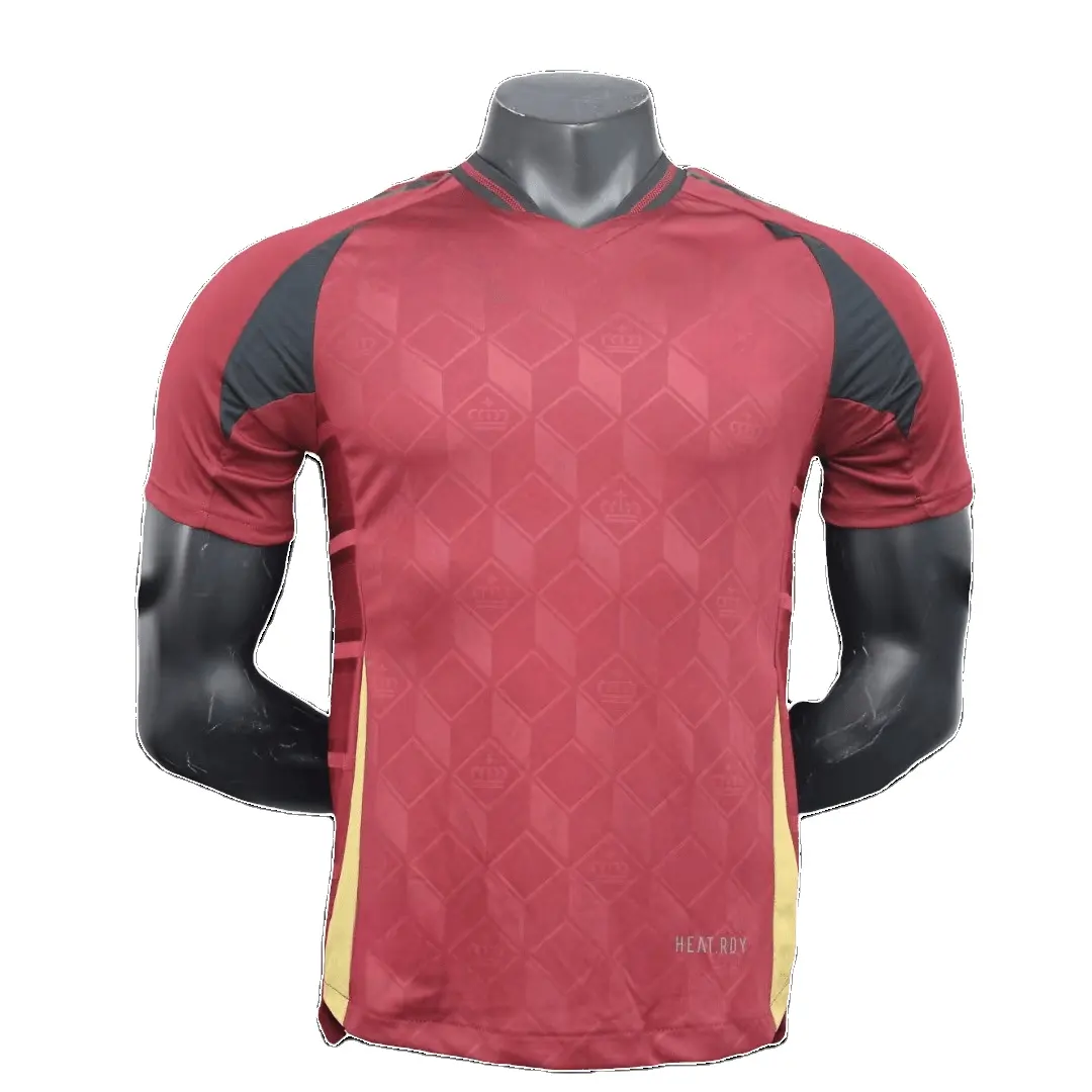 Belgium 2024-25 Seizoen Sneldrogende Uniformen Sets K.De Bruyne Populair Custom Design Voetbalshirt
