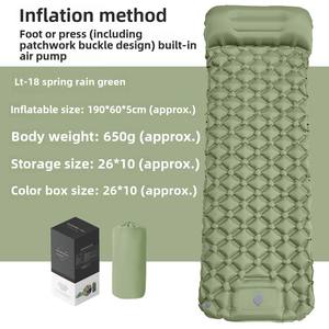 Colchón Inflable Individual Moderno para Acampar al Aire Libre con Bomba de Pie Integrada, Colchoneta de TPU Resistente a la Humedad - Product Image 2