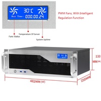 Casing Server Enclosure Rak 3U Industri dengan Sasis Rackmount Panel Aluminium