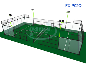 สนามแพเดิลเทนนิสแบบพาโนรามา ทนทานต่อการใช้งานทั้งภายนอกและภายในอาคาร เหมาะสำหรับผู้รับเหมา ชมรมกีฬา รีสอร์ท โครงการ และงานอีเว้นท์ - Product Image 3