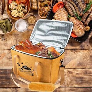 OEM Reusable Tyvek <b>Large</b> Capacity Waterproof <b>BBQ</b> Meat Resting Bag Zipper Closure Portable Foldable Wide Mouth for Brisket - Product Image 2