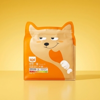 Sacs personnalisés pour aliments pour animaux de compagnie à huit soudures latérales, pochettes à fermeture éclair autoportantes en forme de dessin animé pour nourriture pour chiens et chats