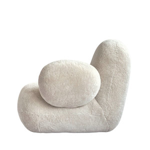 <span class=keywords><strong>Fauteuil</strong></span> d'appoint en <span class=keywords><strong>peau</strong></span> <span class=keywords><strong>de</strong></span> <span class=keywords><strong>mouton</strong></span> au design nordique moderne, attrayant, <span class=keywords><strong>pour</strong></span> salon, hall d'hôtel, confortable <span class=keywords><strong>pour</strong></span> la maison - Product Image 3