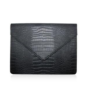 For Custom 13 Inch Modern Simple Portable PU Leather Alligator Print Women's <b>Laptop</b> Sleeve <b>Bag</b> - Product Image 2
