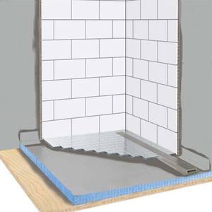 Kit de bac de <span class=keywords><strong>douche</strong></span> en mousse Curbless moderne étanche XPS pour hôtel, pièce humide et rénovation de salle de bain - Product Image 3