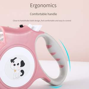 개를위한 손전등 다목적 애완 동물 견인 로프가있는 분리형 LED 개 가죽 끈 고양이 휴대용 벨트 가죽 끈 - Product Image 4