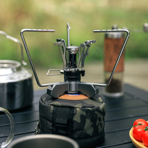 Portable Outdoor Mini <b>Stove</b> With Electronic Ignition Windproof Design For Camping And Travel Cooking Supplies - Product Image 3
