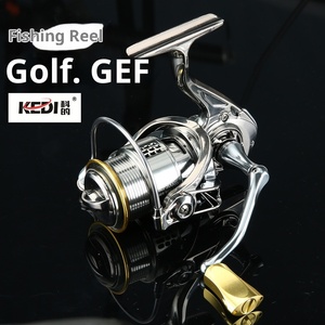 Бренд Kedi DAIWA, маленькая катушка для гольфа, полностью гальванизированная металлическая искусственная приманка, вращающаяся катушка с передаточным отношением 5,2: 1, высокая скорость - Product Image 6