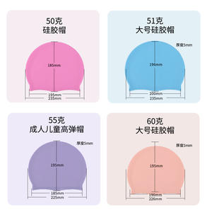 Gorro de Natación de Silicona Qilang, Impermeable, con Protección para los Oídos, Ajuste Cómodo para Mujeres, Hombres, Adultos y Niños, Logotipo Personalizado - Product Image 4