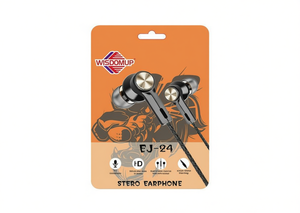 ไวสโมเดิลอัพ EJ-24 หูฟังสเตอริโอแบบใส่ในหู 3.5 มม. แบบมีสายพร้อมไมโครโฟน เสียง HD - Product Image 1