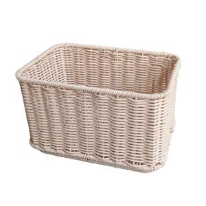 Nouveau panier de rangement en rotin imitation, rectangulaire, écologique, pour salon, maison, bureau - Product Image 4