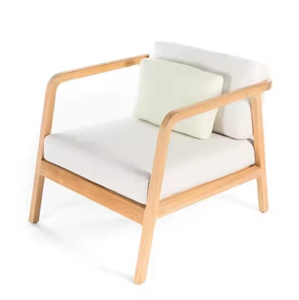 Ensemble de canapés modulaires en teck au design moderne et épuré, style détente, pour salon, villa, jardin, piscine, extérieur - Product Image 5