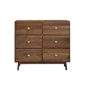 Mobile Moderno e Semplice in Legno Massello di Noce Nero Nordamericano, Lusso Leggero, Multifunzionale con Sei Cassetti per <span class=keywords><strong>Soggiorno</strong></span> e Camera da Letto - Product Image 5