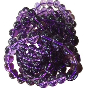 Stretch 6mm 8mm 10mm 12mm Round Beads Natural Stone <strong>Amethyst</strong> <strong>Bracelet</strong> - Product Image 2