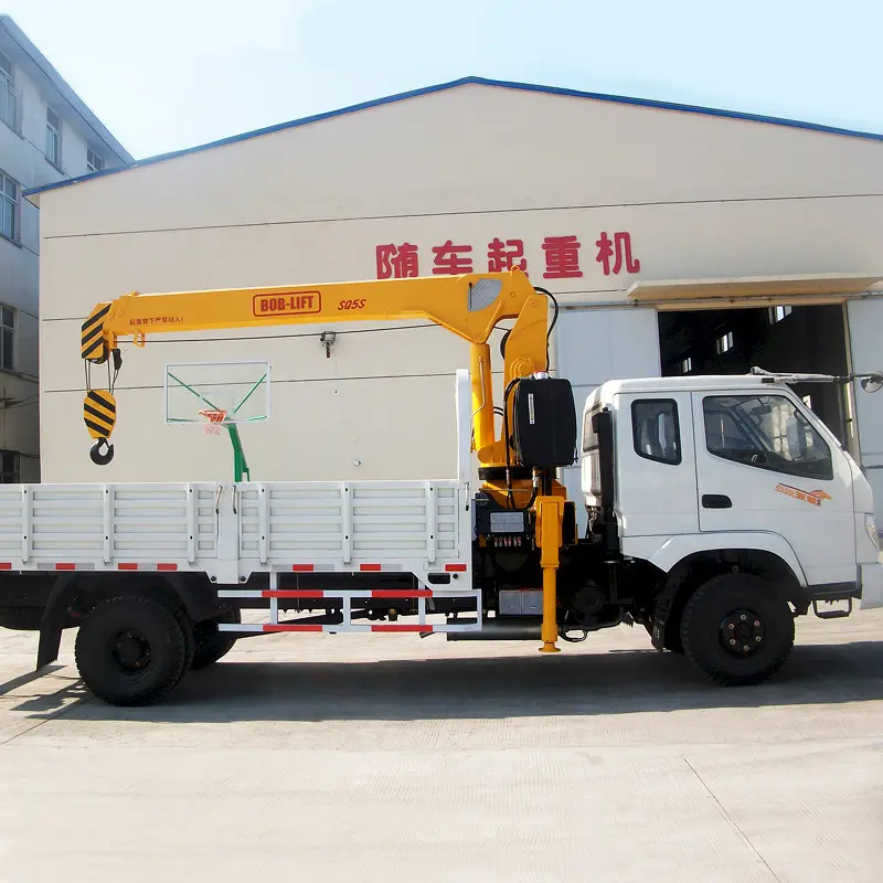 BOB-LIFT piccolo 1 ~ 5 Ton opzionale uomo cestello telescopico braccio camion gru montata per la costruzione di strade