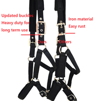Horshi Muserolle de sécurité pour cheval, ajustable, rembourrée en polaire, en nylon, pour l'équitation