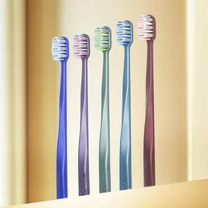 Adult Nylon Borsten Zahnbürste Nano Bürste Fabrik Großhandel benutzer definierte besten günstigen Preis OEM Zahnbürste für Erwachsene