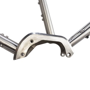 Titanium <strong>Ebike</strong> <strong>Frame</strong> 700C*55C Gravel Electric Bike <strong>Frame</strong> IS Brake Mount High Strength Best Quality - Product Image 3