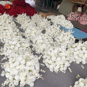 ลูกบอลดอกไม้สีฟ้าสำหรับวางตรงกลางโต๊ะวางตรงกลางสำหรับจัดงานแต่งงาน - Product Image 3