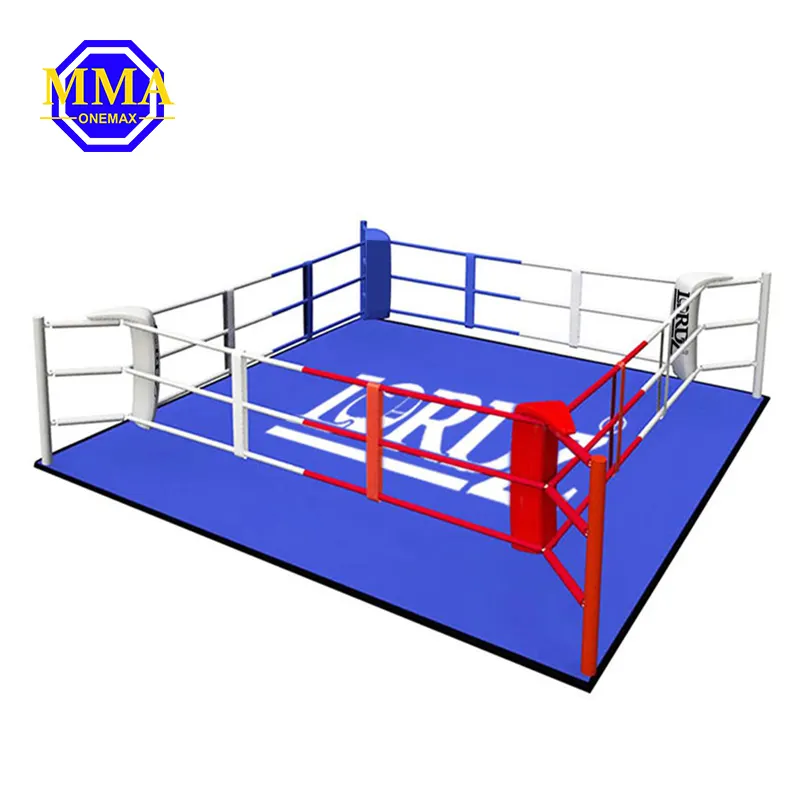 Mma Onemax Oem Boksen Ring Floor Cover Rwf Logo Boksen Ring Spanschroef Pads Vloer Gemonteerd Boksen Ring