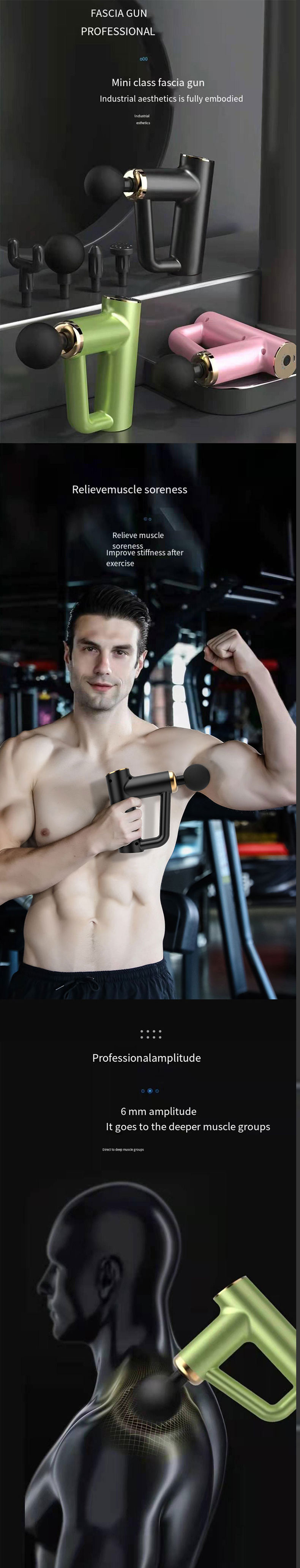 New Design Mini Smart Fascia Massage Gun