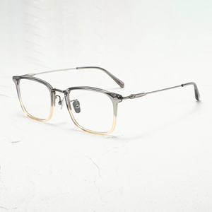Rectangle Full Rim <b>Eyeglasses</b> <b>Frame</b> Solid Color Anti-Uv Protection Unisex Adult Vision Correction - Product Image 5