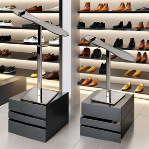 Montante per scarpe regolabile in acciaio inossidabile Design personalizzato per sandali espositore per scarpe sportive porta supporto negozio - Product Image 3