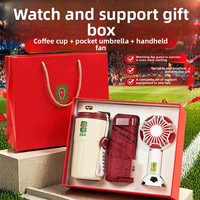 Geschäfts-Geschenkset Edelstahl-Kaffeebecher Fußball-Themen Mini-Fan-Inspiriertes Kreatives Souvenir Siebdruck Individuelles Logo