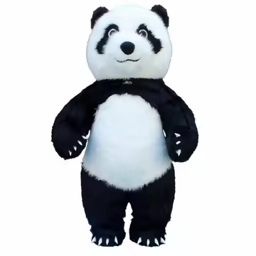 Panda inflable de 78 pulgadas de alto