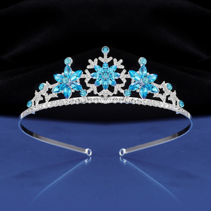 Korean Style <strong>Kids</strong> Snowflake Crown Headwear Fashion Girls Hair Accessories Crystal <strong>Headband</strong> - Product Image 5