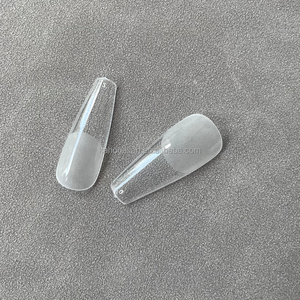Jelly xs-stiletto esculpido en forma de almendro, conjunto largo, cobertura completa, puntas de extensión de <span class=keywords><strong>uñas</strong></span> suaves, venta al por mayor - Product Image 2