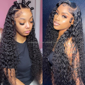 250% Density Burmese Curly HD Lace <b>Front</b> <b>Wig</b> 100% Raw Virgin Human Hair Glueless Wear and Go Pre Plucked for Women - Product Image 2