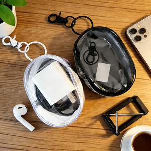 Data cable charger <b>storage</b> bag, protective cover, transparent portable <b>storage</b> bag, earphone bag, charging cable <b>storage</b> <b>box</b> - Product Image 1