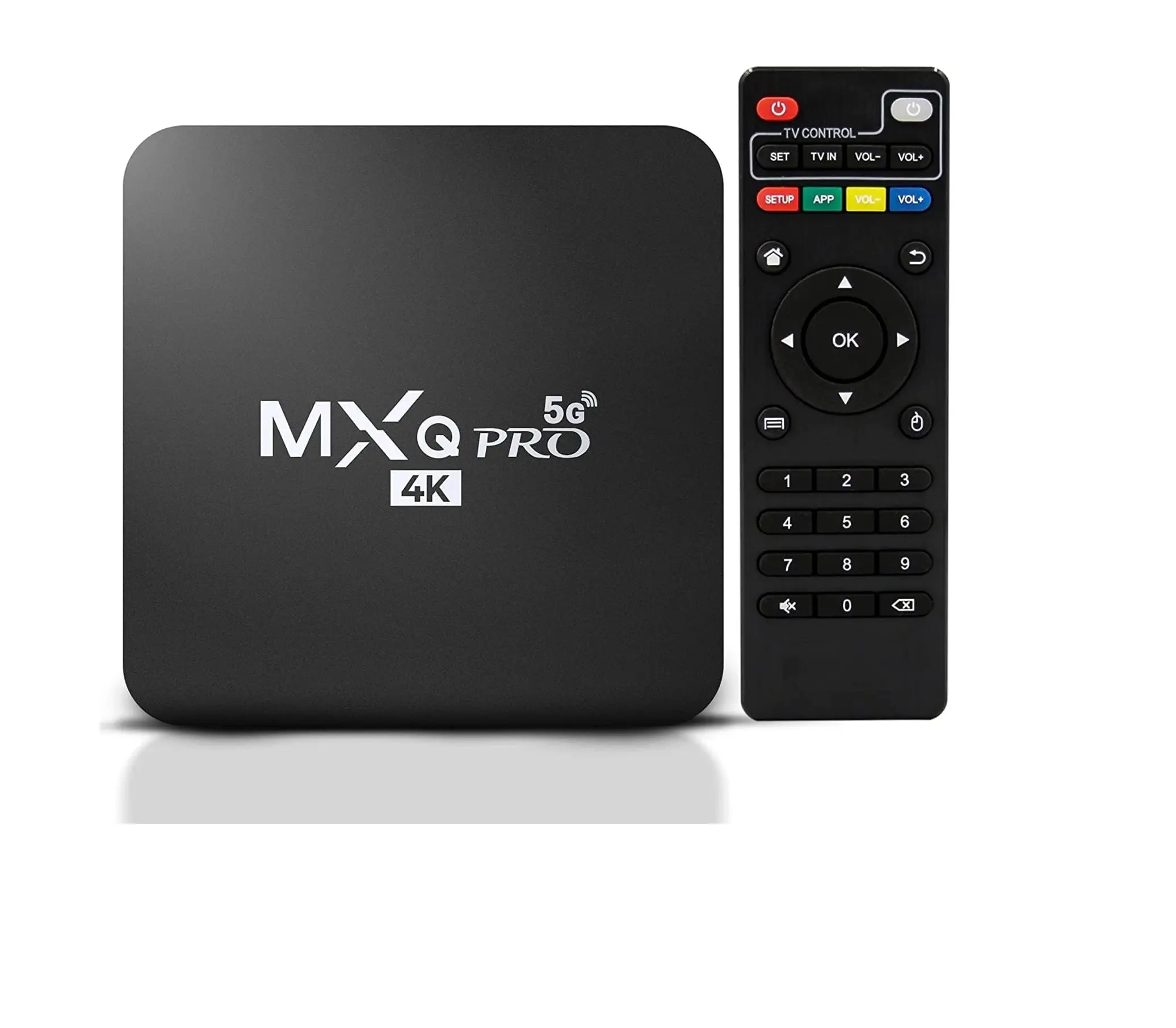 MXQ-PRO 4K Smart Tv Box Met Tv Afstandsbediening 2 + 16Gb Hd Android 11 Tv Box 2.4G/5G Wifi Home Media Speler