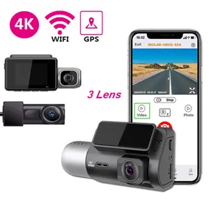 M700 Dashcam 4K Sony 335 Auto Dvr Camera 4K Dashcam 3 Lens Wifi Gps 3 Weg Voor 4K Achter 2K Binnen 1080P 4K Dashcam