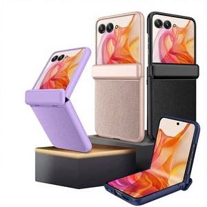 Pour les nouveaux Motorola <span class=keywords><strong>50</strong></span>/50Ultra, protection intégrale, motif litchi, PC PU anti-traces <span class=keywords><strong>de</strong></span> doigts, avec protection d'écran - Product Image 1