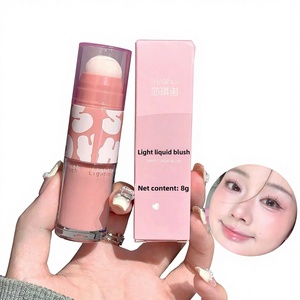 SHAQINUO Colorete Líquido Efecto Ondulado, Barra de Colorete de Doble Punta, Tono Bloom de Baja Saturación, Acabado Mate, Iluminador Facial y Contorno - Product Image 1
