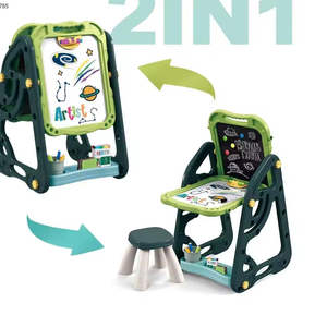 2 4年子供用多機能両面磁気ドローイングボード本棚スツール足場ABSユニセックス家庭用おもちゃ - Product Image 3