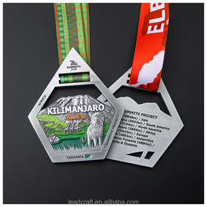 Medaglia Logo personalizzata Medaglia torneo sportivo medaglie escursioni 1 miglio medaglia - Product Image 2