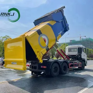 RNKJ High Quality Horizontal Compress Plastic,Paper,Wet Waste Compactor Trucks for sale