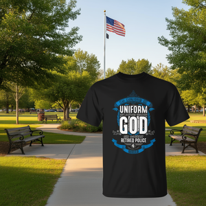 Camiseta de Policía en Retiro con Diseño Promocional de Servicio a la Patria: Ya No en Uniforme, Sino Siempre Serviendo - Product Image 3