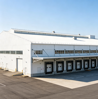 Bâtiment préfabriqué modulaire en acier lourd certifié ASTM, soudage et découpe, production standardisée