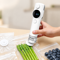 Scelleuse sous vide portative 60 KPa, machine automatique de scellage de sacs alimentaires, rechargeable par USB, collecteur d'humidité, indicateur LED